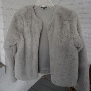 Fluffy Grey Jacket